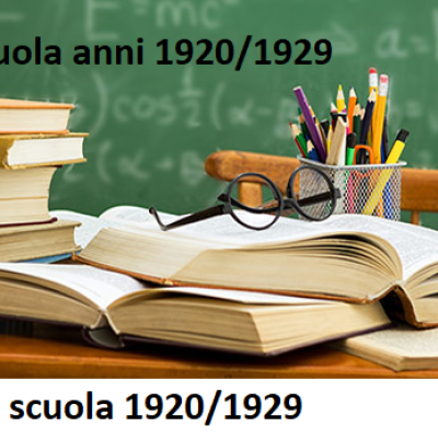 La Scuola: anni 1920-29